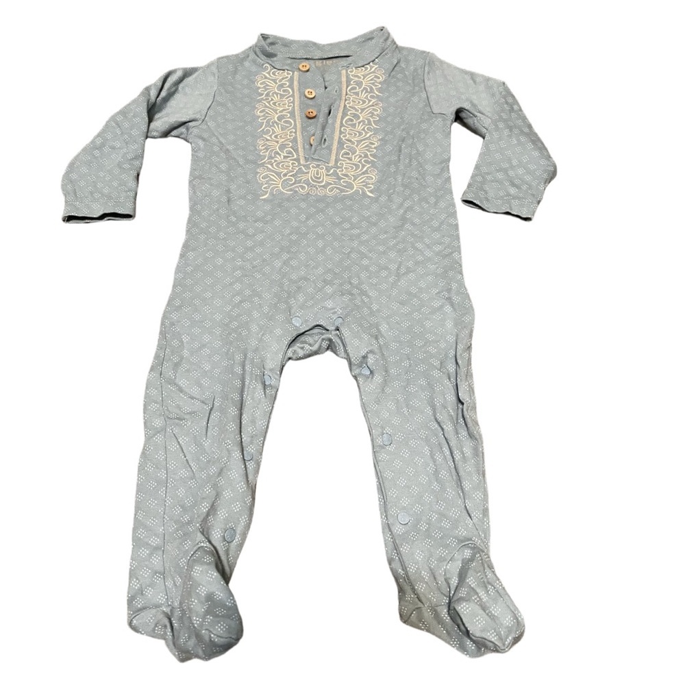 Giggles Pima Cotton Baby Girl Sleeper Romper One Piece Clothing 6-9 m 4/$20 🛑